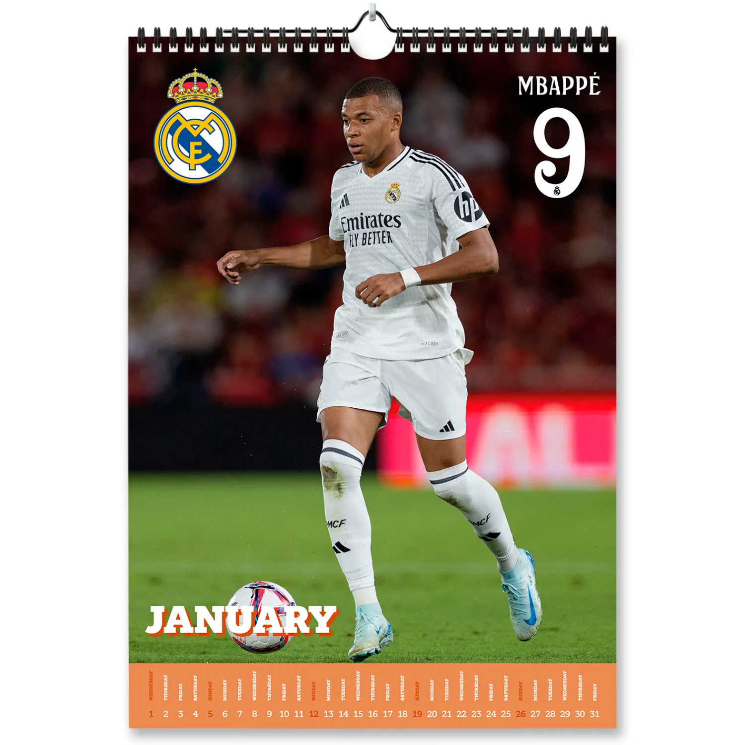 Grupo Erik Editores Schreibwaren|A3 Kalender 2025 Real Madrid