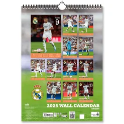 Grupo Erik Editores Schreibwaren|A3 Kalender 2025 Real Madrid