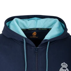 Herren Foundry Sweatshirts|Bernabeu Neonlichter Herren Sweatshirt Hoodie Reißverschluss Blau