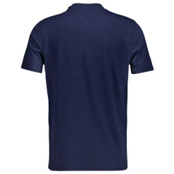 Herren OSDM Polos|T-Shirts|Blaues Herren-T-Shirt ECO Essentials Real Madrid Schild Farbe