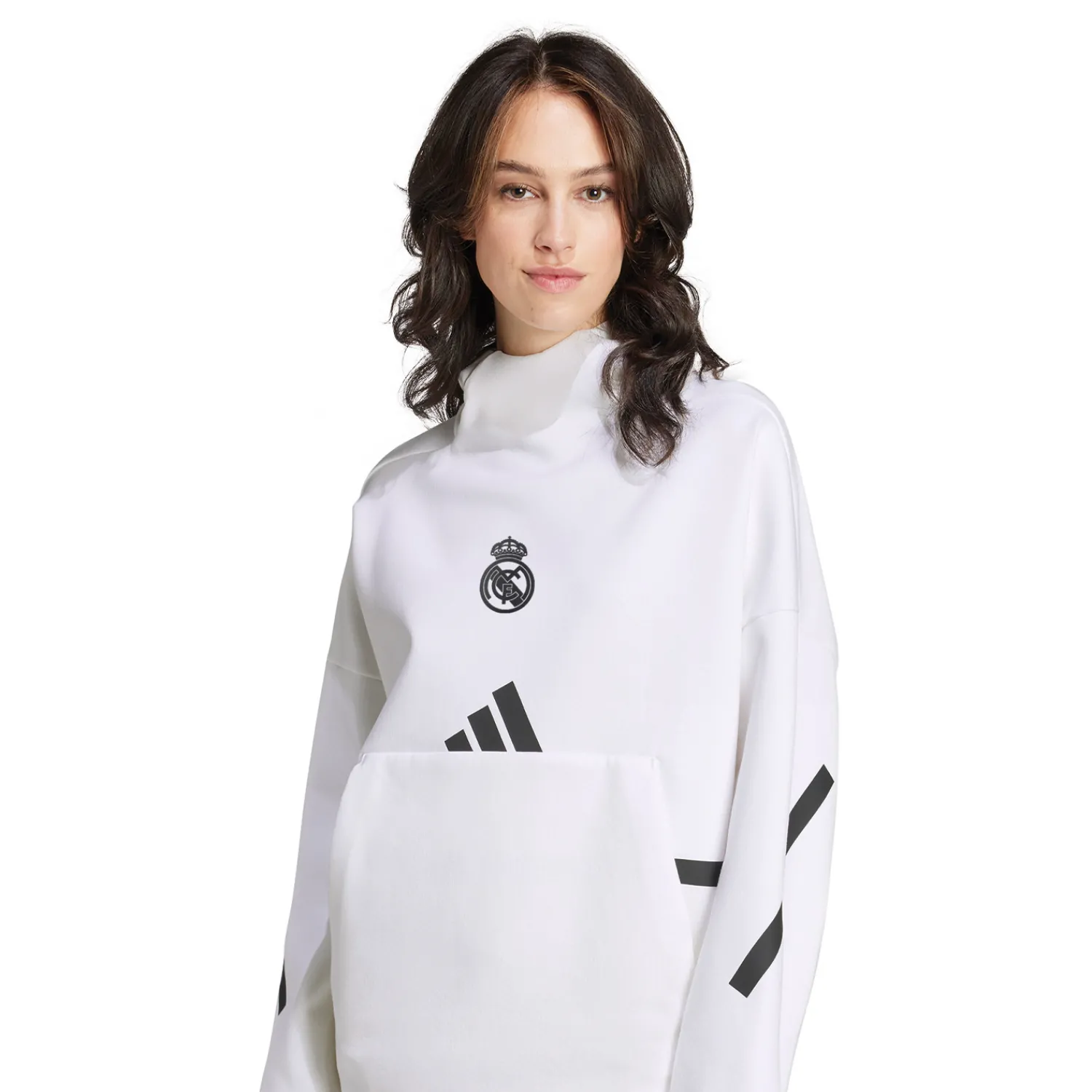 Damen Adidas España, S.A.U Sweatshirts|Sweatshirts|Damen adidas Badge Up Hoodie Weiß