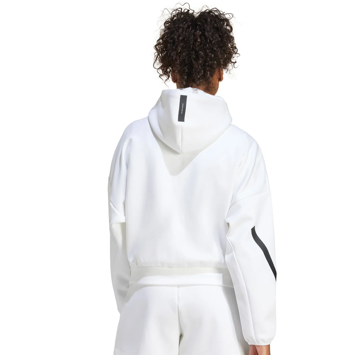 Damen Adidas España, S.A.U Trainingsanzüge|T-Shirts|Damen adidas Badge Up Kapuzenjacke Weiß