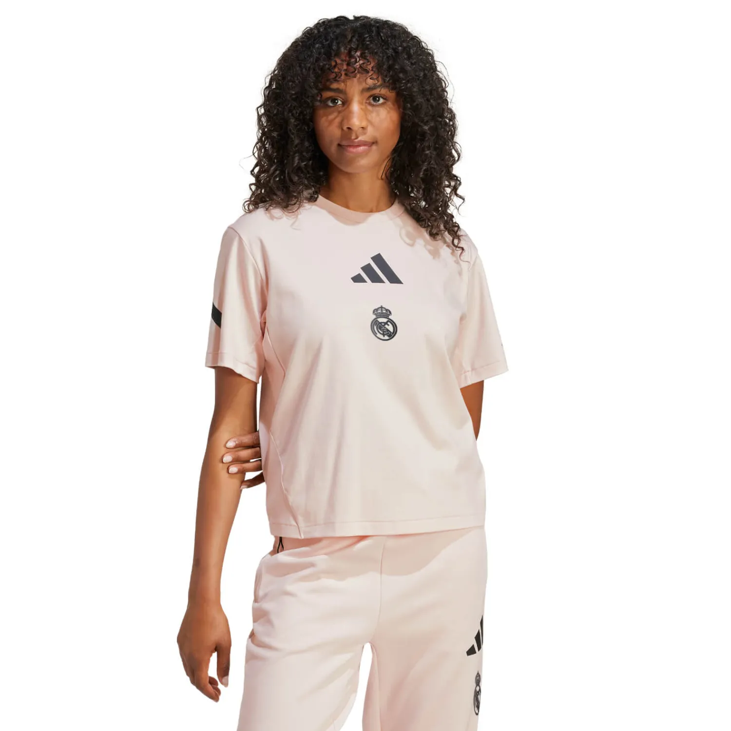 Damen Adidas España, S.A.U T-Shirts|Trainingsanzüge|Damen adidas Badge Up T-Shirt Hellrosa