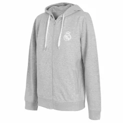 Damen T&F Sweatshirts|Damen Essentials Kapuzenjacke Hellgrau