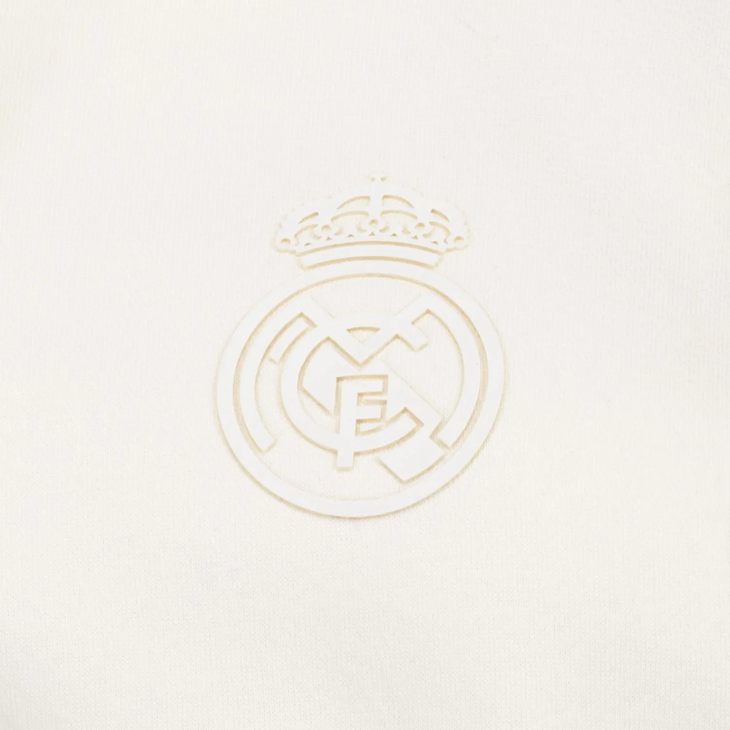 Damen Foundry Sweatshirts|Damen Real Madrid Ladies Vintage 1/4-Reißverschluss Sweatshirt Cremeweiß