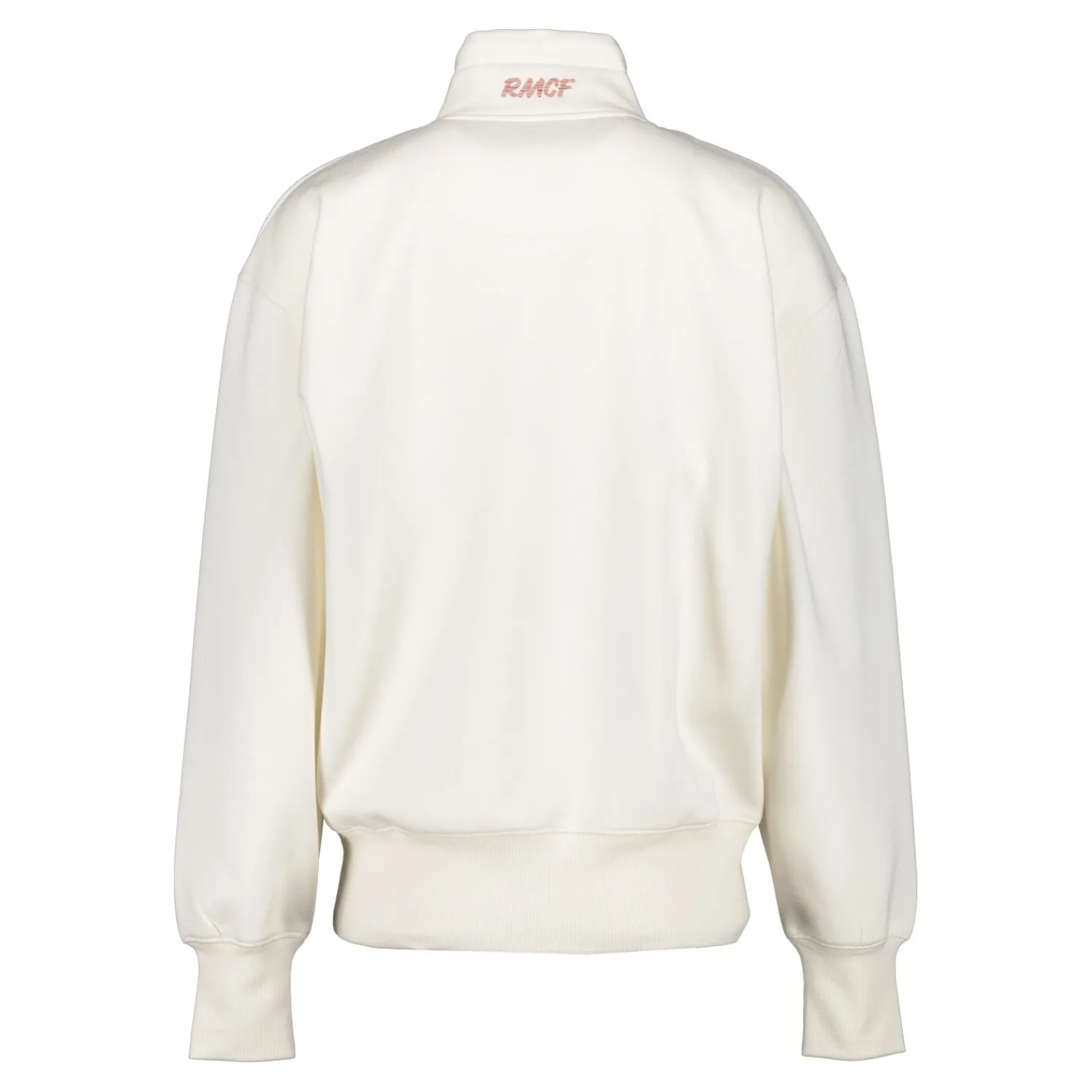 Damen Foundry Sweatshirts|Damen Real Madrid Ladies Vintage 1/4-Reißverschluss Sweatshirt Cremeweiß