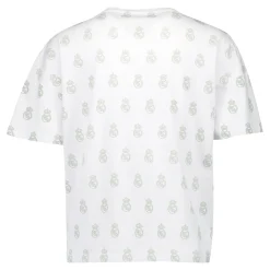 Damen OSDM T-Shirts|Pyjamas|Damen Real Madrid Weiße Träume Pyjama Set T-Shirt & Shorts Grün mit gedrucktem Wappen