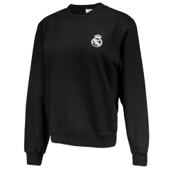 Damen OSDM Sweatshirts|Damen Sweatshirt ECO Essentials Real Madrid Schwarzes Schild