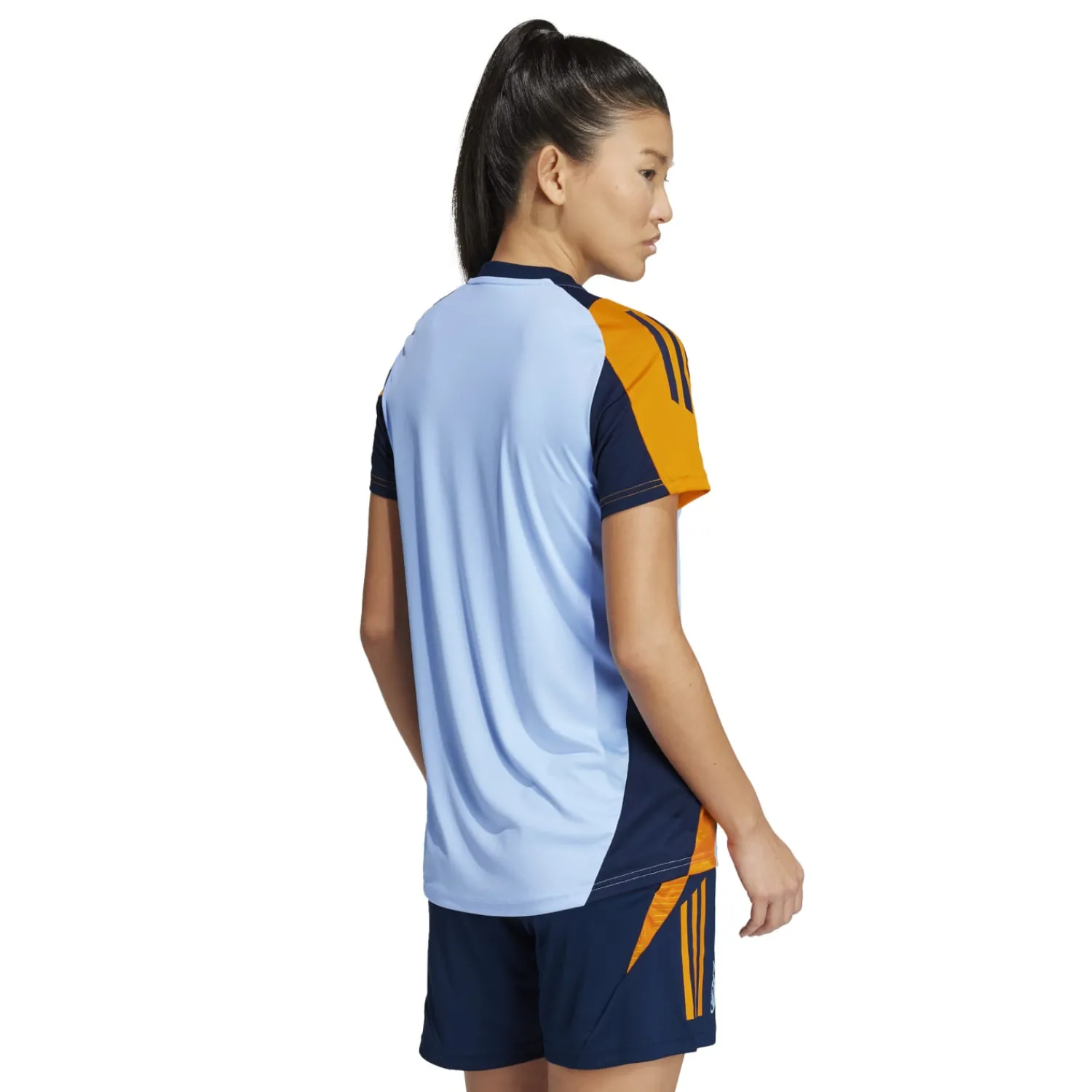 Damen Adidas España, S.A.U T-Shirts|Trainingsanzüge|Damen Training Shirt 24/25 Blau