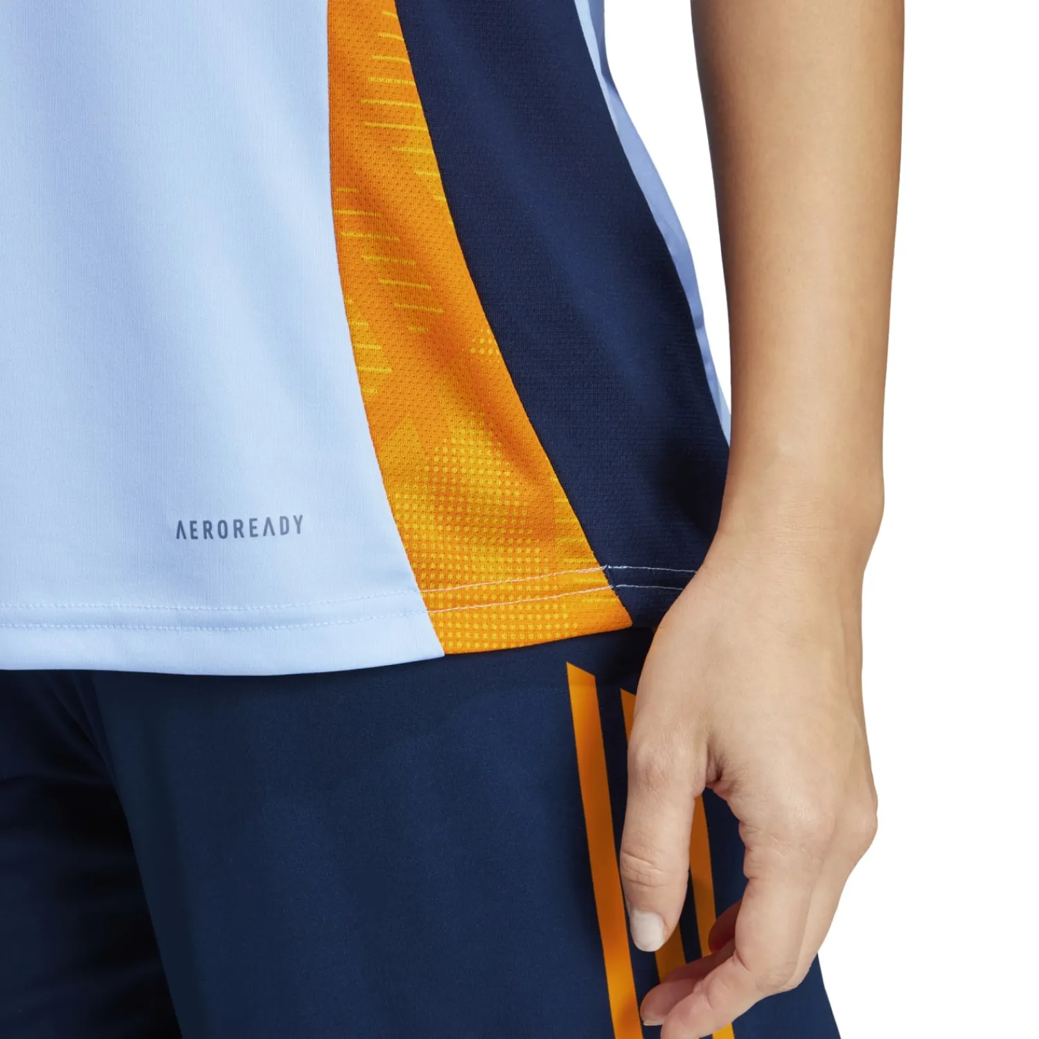 Damen Adidas España, S.A.U T-Shirts|Trainingsanzüge|Damen Training Shirt 24/25 Blau