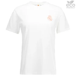 Damen OSDM T-Shirts|Damen-T-Shirt ECO Essentials Real Madrid Monocolour Shield Weiß