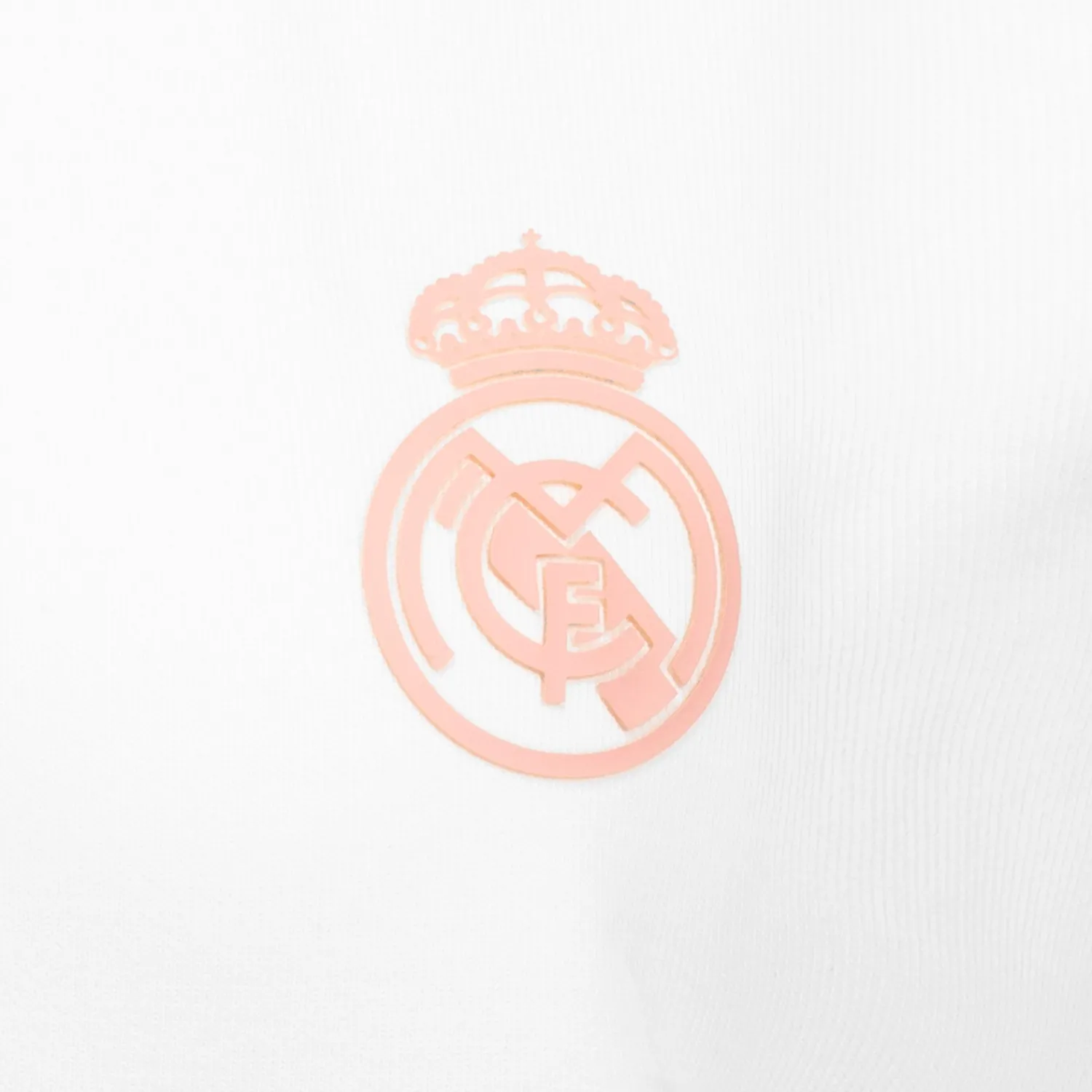Damen OSDM T-Shirts|Damen-T-Shirt ECO Essentials Real Madrid Monocolour Shield Weiß