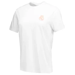 Damen OSDM T-Shirts|Damen-T-Shirt ECO Essentials Real Madrid Monocolour Shield Weiß