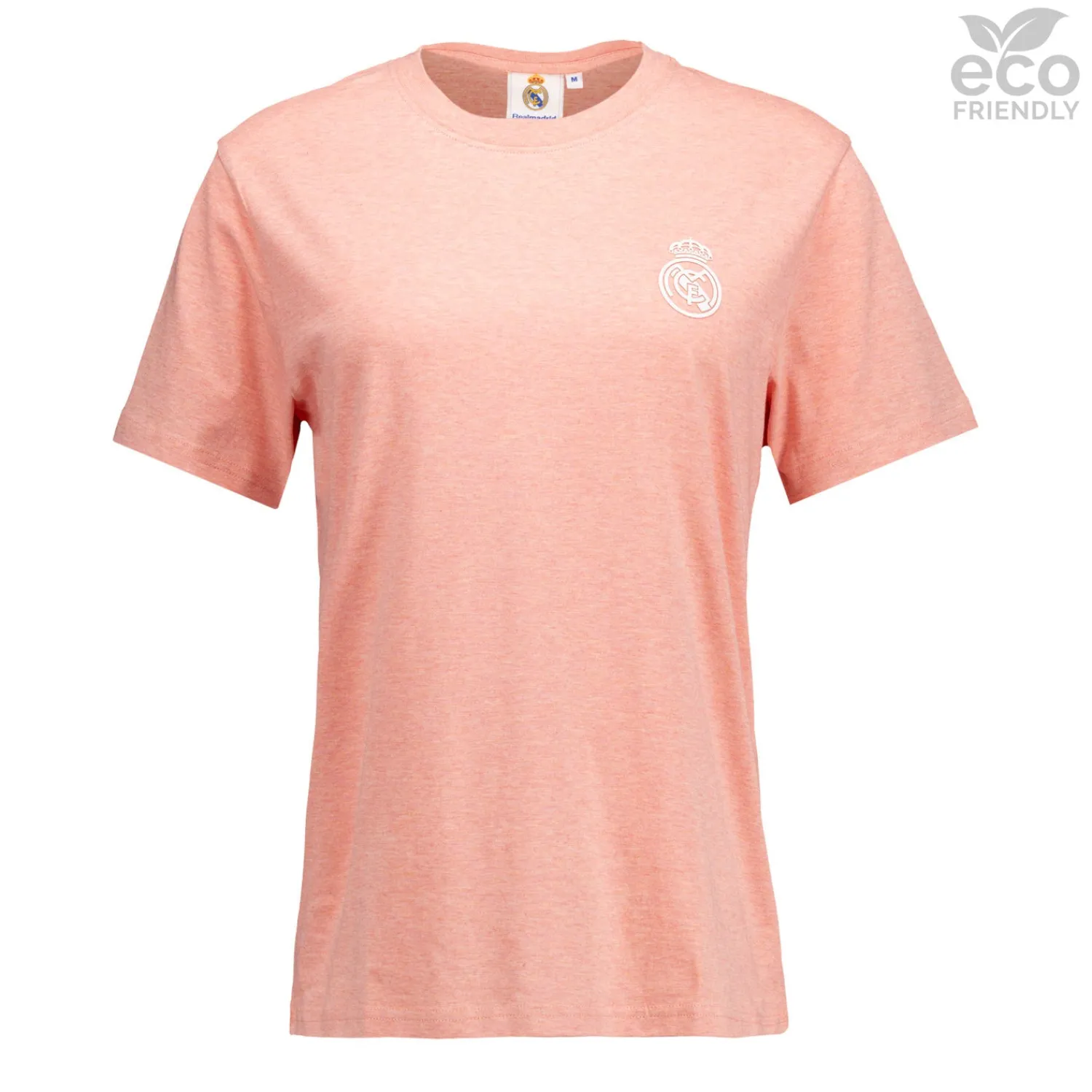 Damen OSDM T-Shirts|Damen-T-Shirt ECO Essentials Real Madrid Monocolour Shield Pink