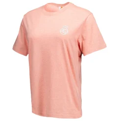 Damen OSDM T-Shirts|Damen-T-Shirt ECO Essentials Real Madrid Monocolour Shield Pink