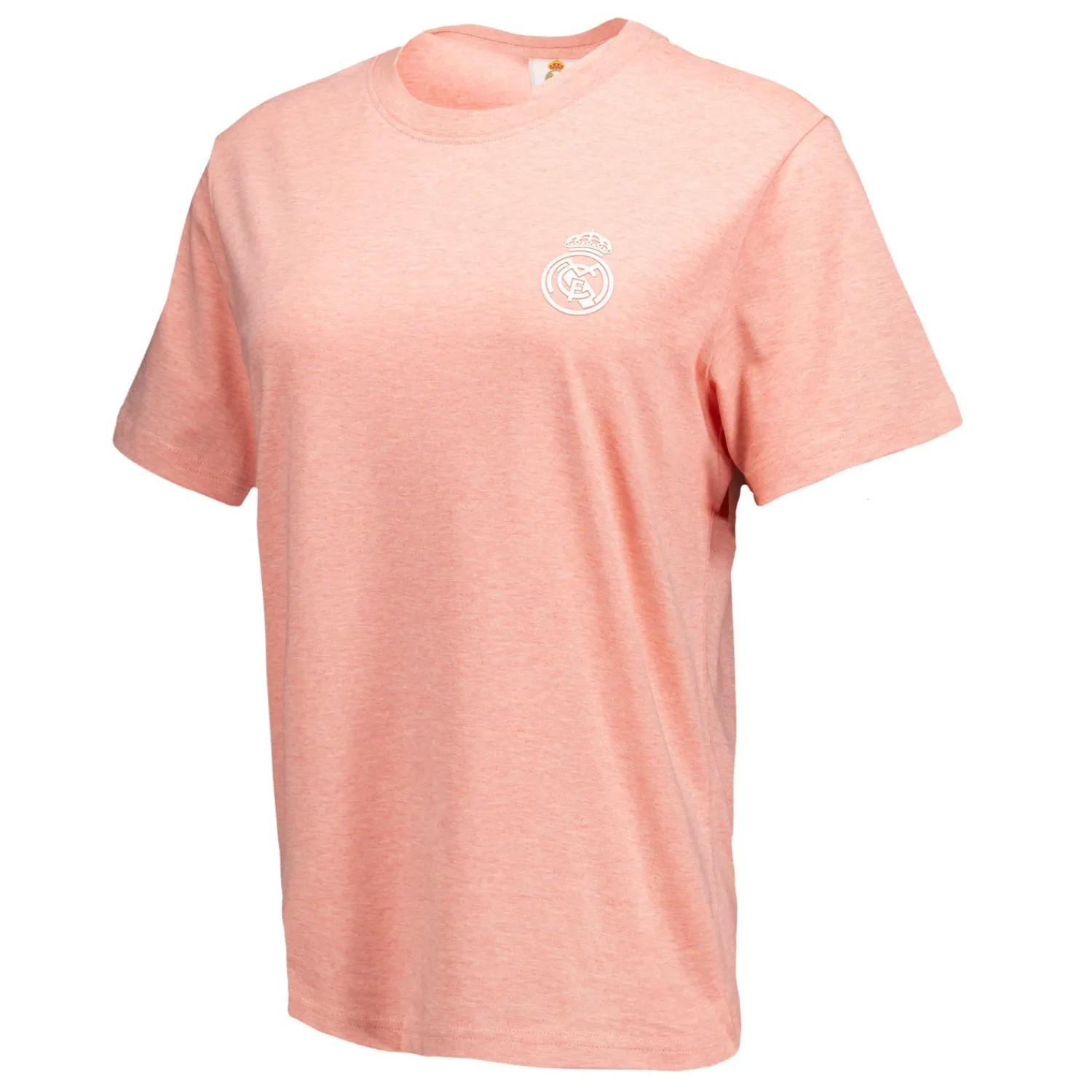 Damen OSDM T-Shirts|Damen-T-Shirt ECO Essentials Real Madrid Monocolour Shield Pink