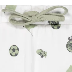 Kinder OSDM Babykleidung|Ensemble Pantalon & T-shirt Real Madrid Vert/Blanc bébés
