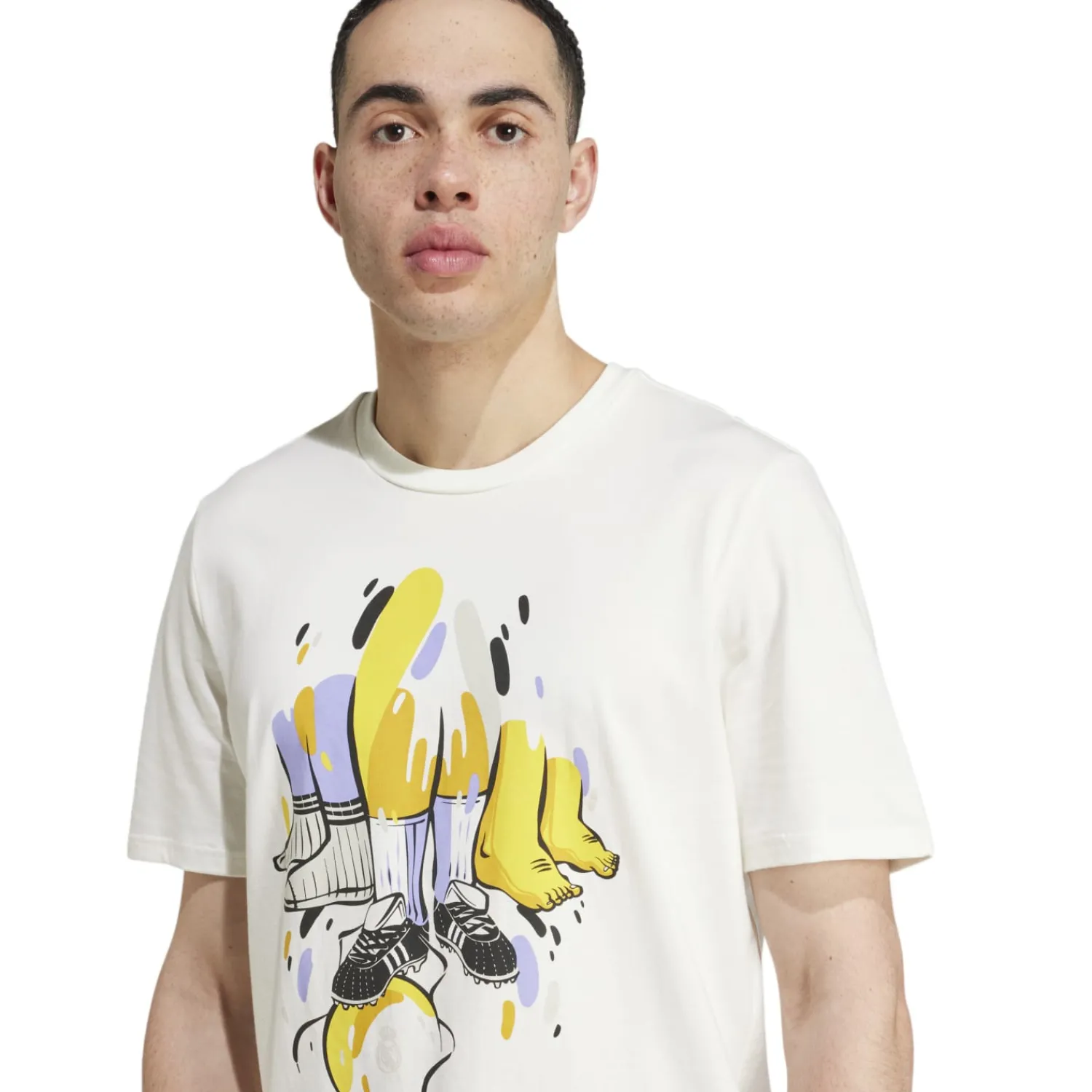 Herren Adidas España, S.A.U T-Shirts|Herren adidas Artist Pack T-Shirt Weiß 24/25