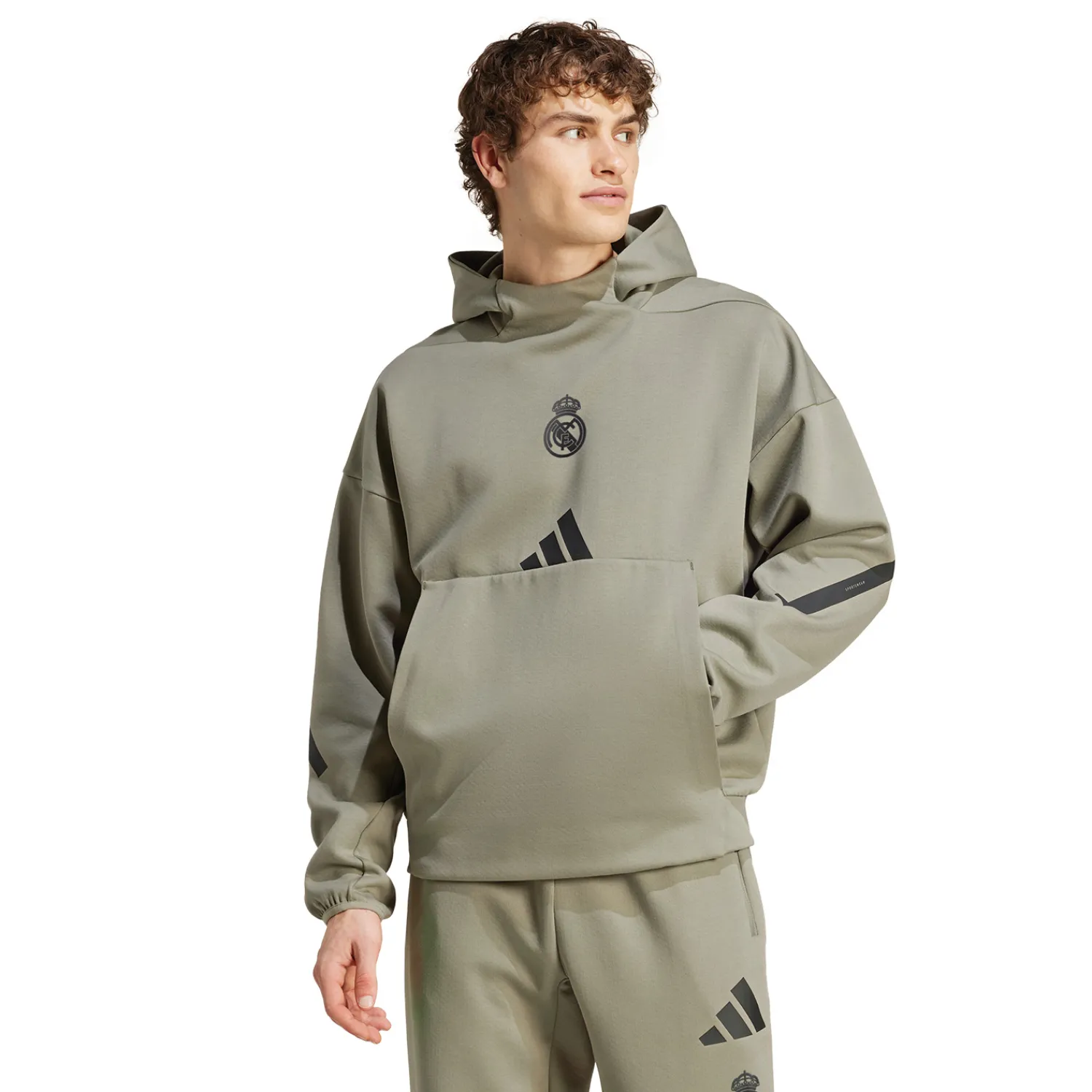 Herren Adidas España, S.A.U Sweatshirts|Sweatshirts|Herren adidas Badge Up Hoodie Clay