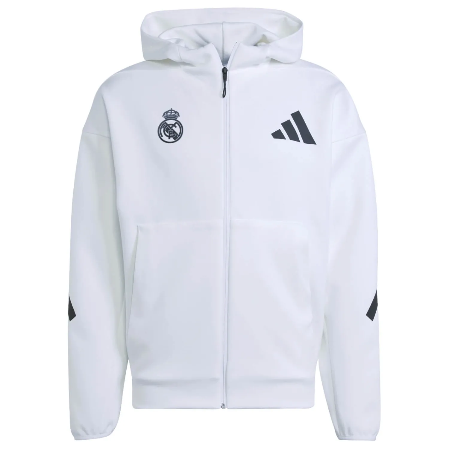 Herren Adidas España, S.A.U Jacken|Sweatshirts|Herren adidas Badge Up Kapuzenjacke Weiß