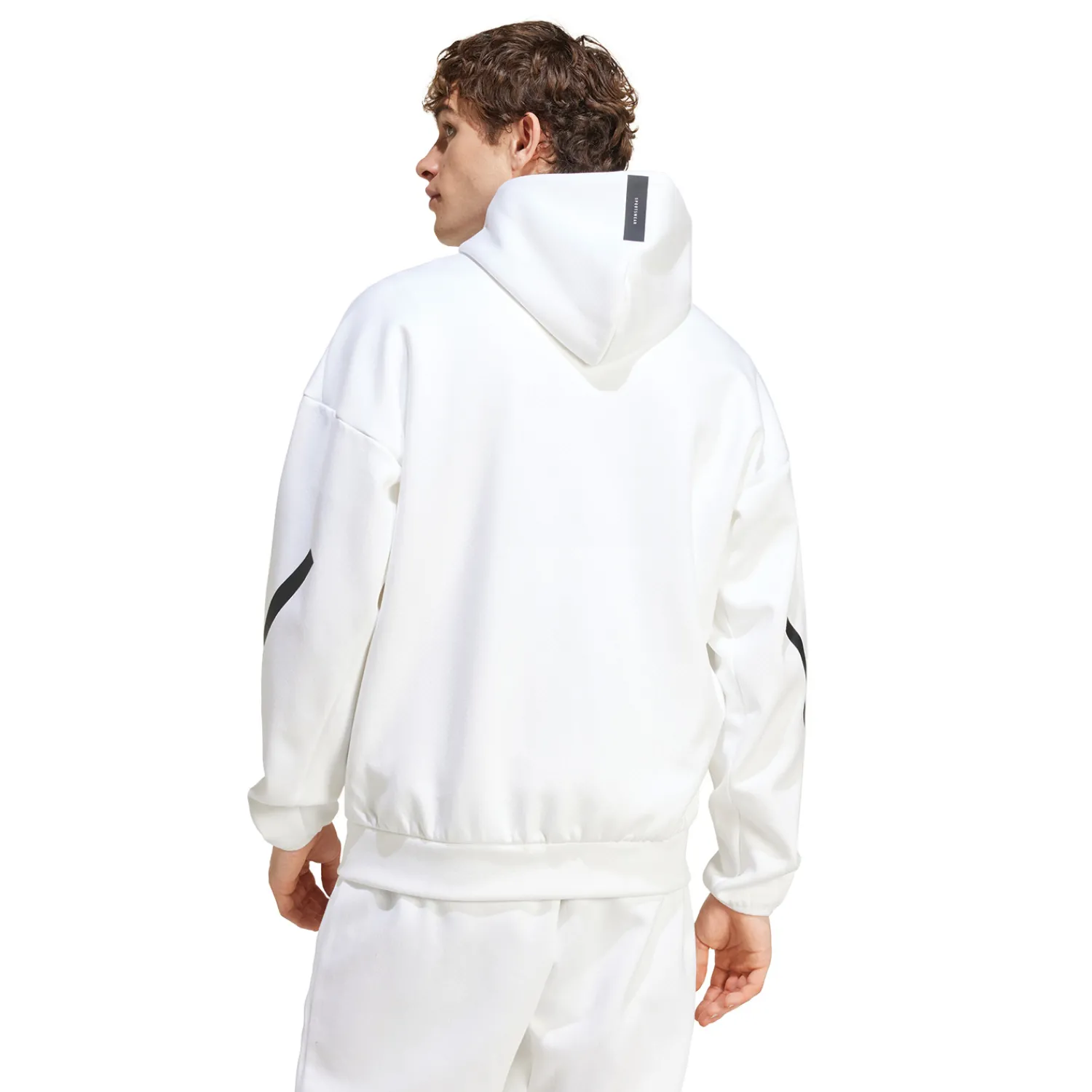 Herren Adidas España, S.A.U Jacken|Sweatshirts|Herren adidas Badge Up Kapuzenjacke Weiß