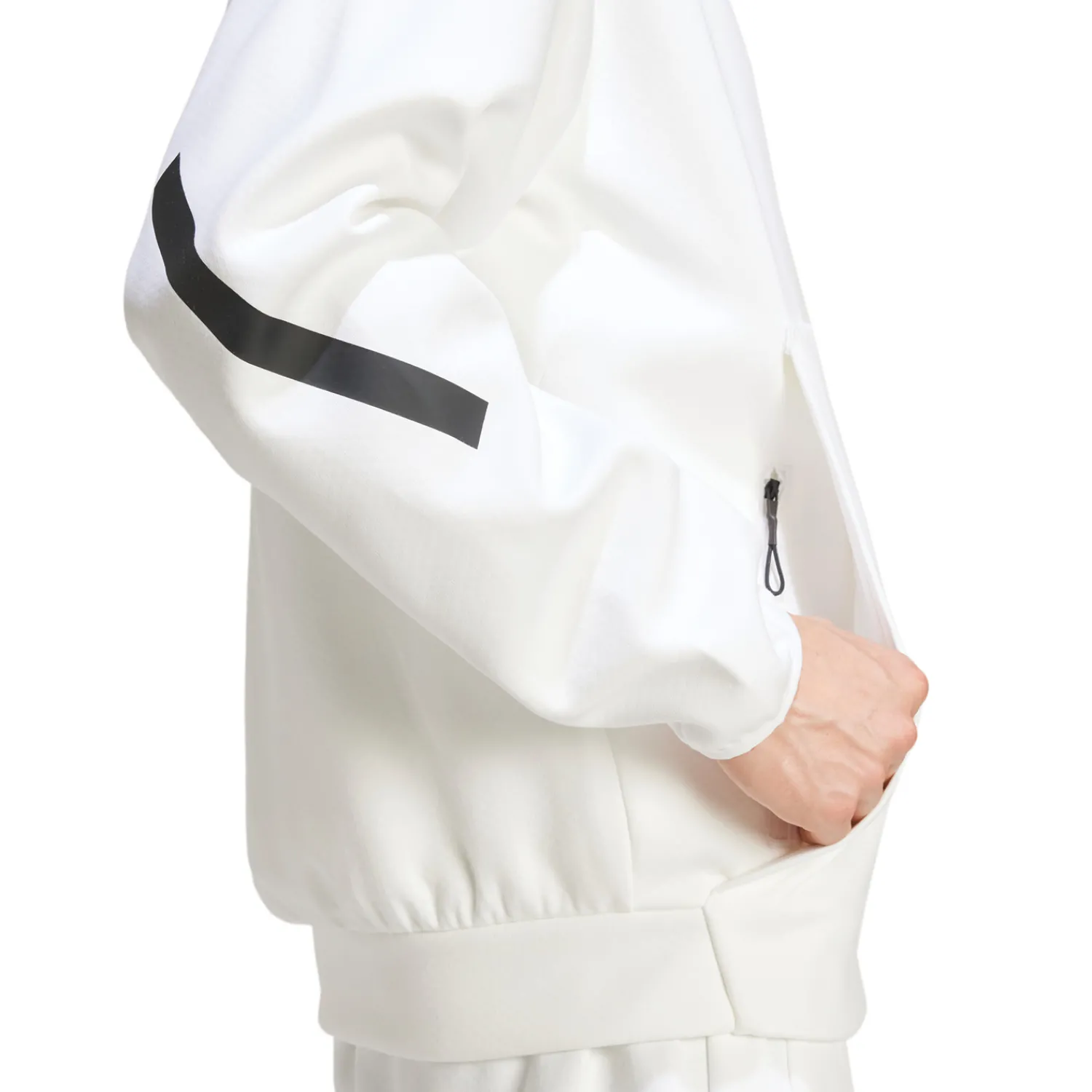 Herren Adidas España, S.A.U Jacken|Sweatshirts|Herren adidas Badge Up Kapuzenjacke Weiß