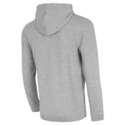 Herren T&F Sweatshirts|Herren Essentials Hoodie mit farbigem Wappen Hellgrau