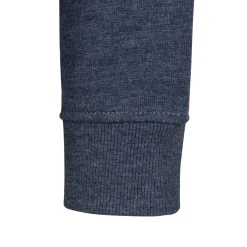 Herren T&F Sweatshirts|Herren Essentials Sweatshirt mit farbigem Wappen Blau-Melange
