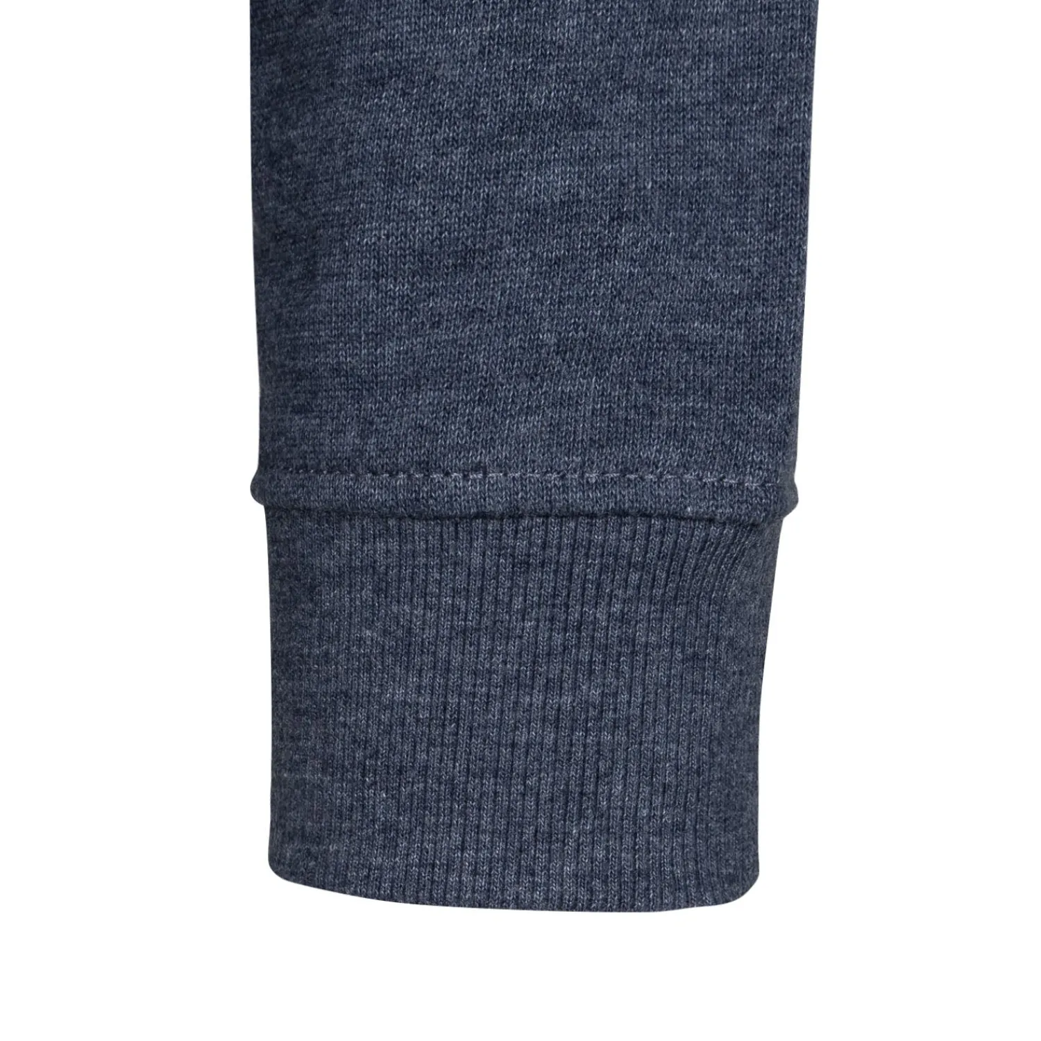 Herren T&F Sweatshirts|Herren Essentials Sweatshirt mit farbigem Wappen Blau-Melange