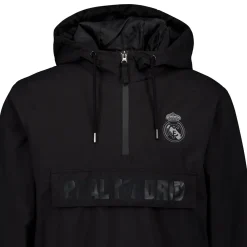 Herren MBA Solutions Jacken|Herren Outerwear Leichter Anorak mit Kapuze Real Madrid Schwarz