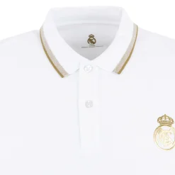 Herren OSDM Polos|Herren Weiß & Gold Poloshirt