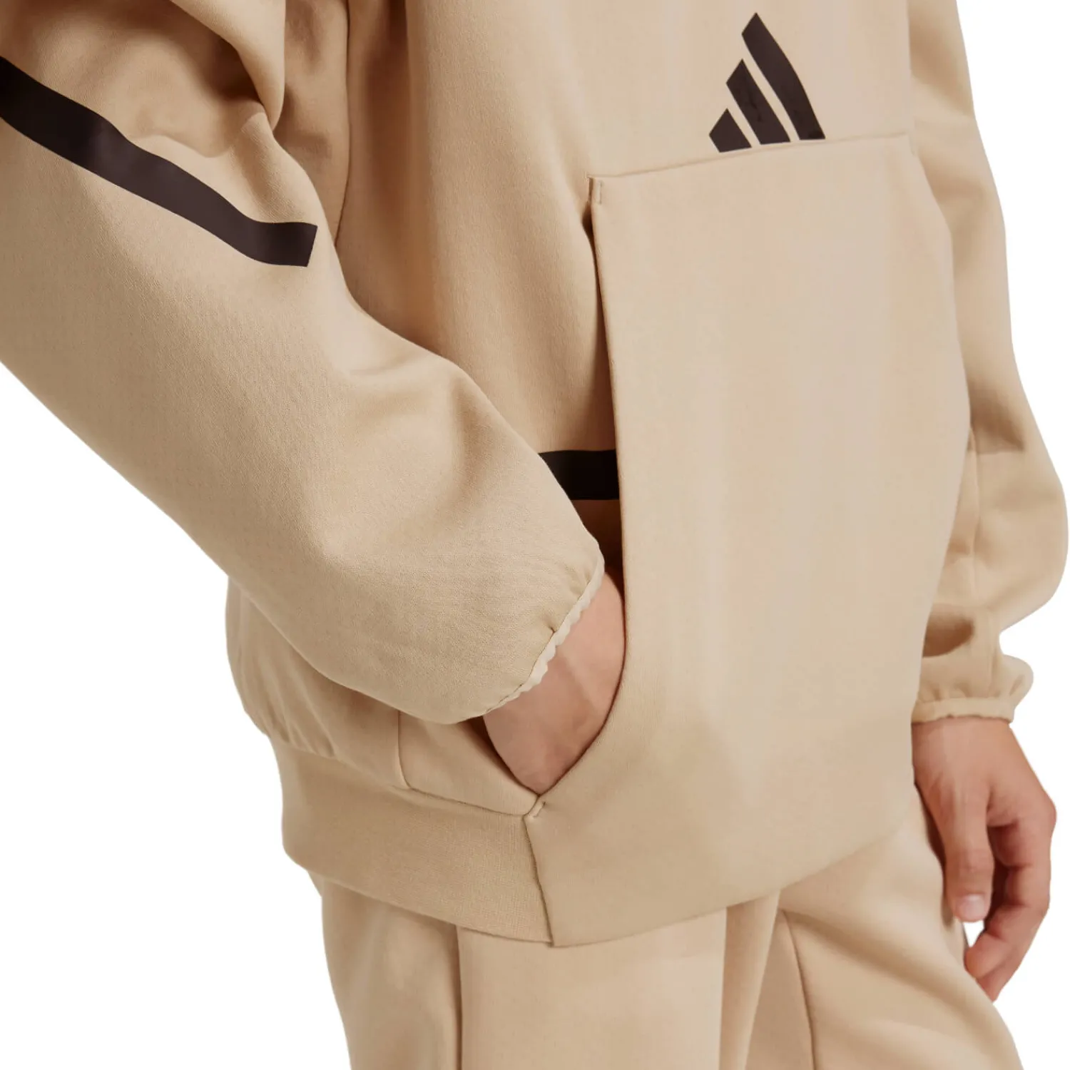 Kinder Adidas España, S.A.U Sweatshirts|Sweatshirts|Kinder adidas Badge Up Hoodie Creme/Schwarz