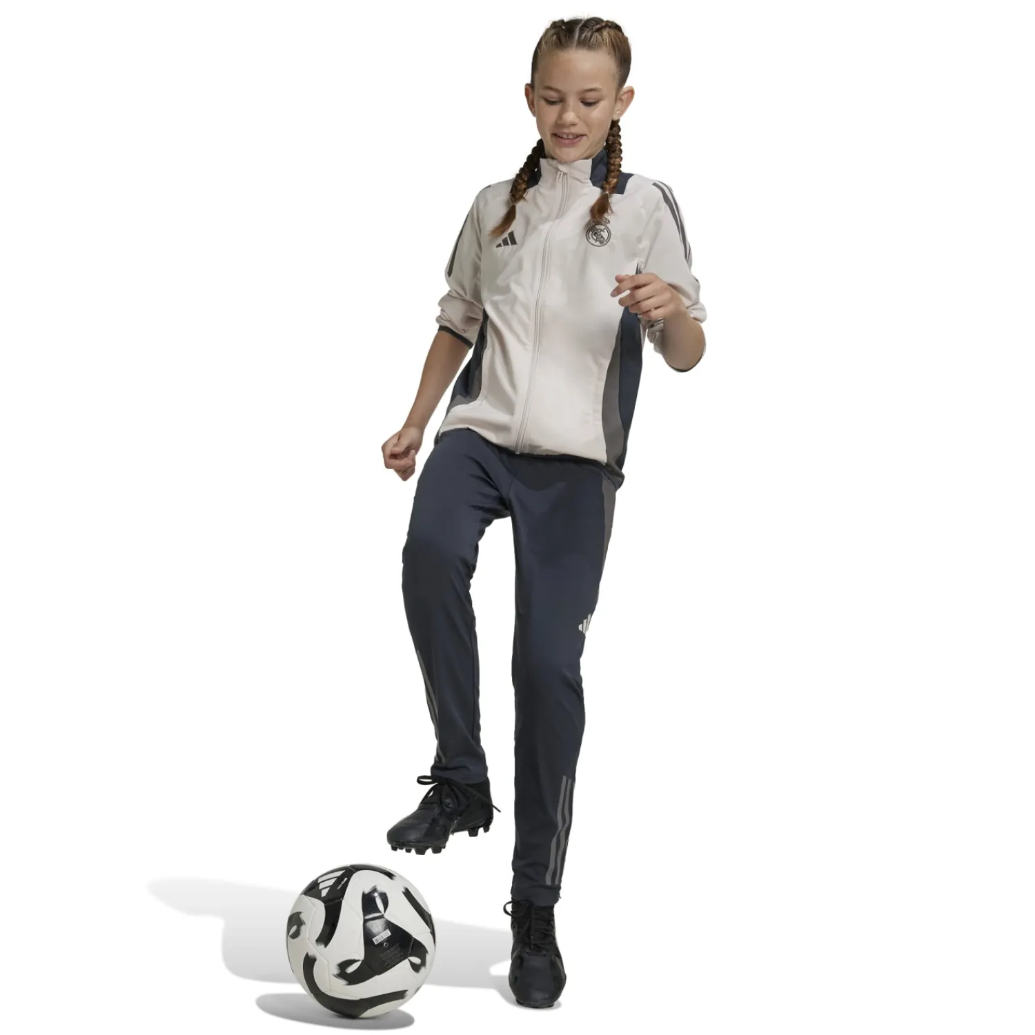 Kinder Adidas España, S.A.U Hosen|Trainingsanzüge|Kinder CL Trainingshosen 24/25 Beige