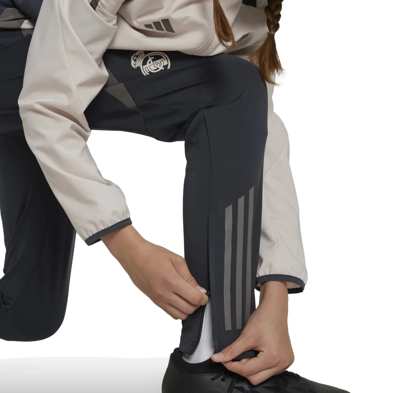 Kinder Adidas España, S.A.U Hosen|Trainingsanzüge|Kinder CL Trainingshosen 24/25 Beige