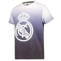 Kinder ITEX T-Shirts|Kinder Fan Kids Schwarzes Degrade T-Shirt Real Madrid