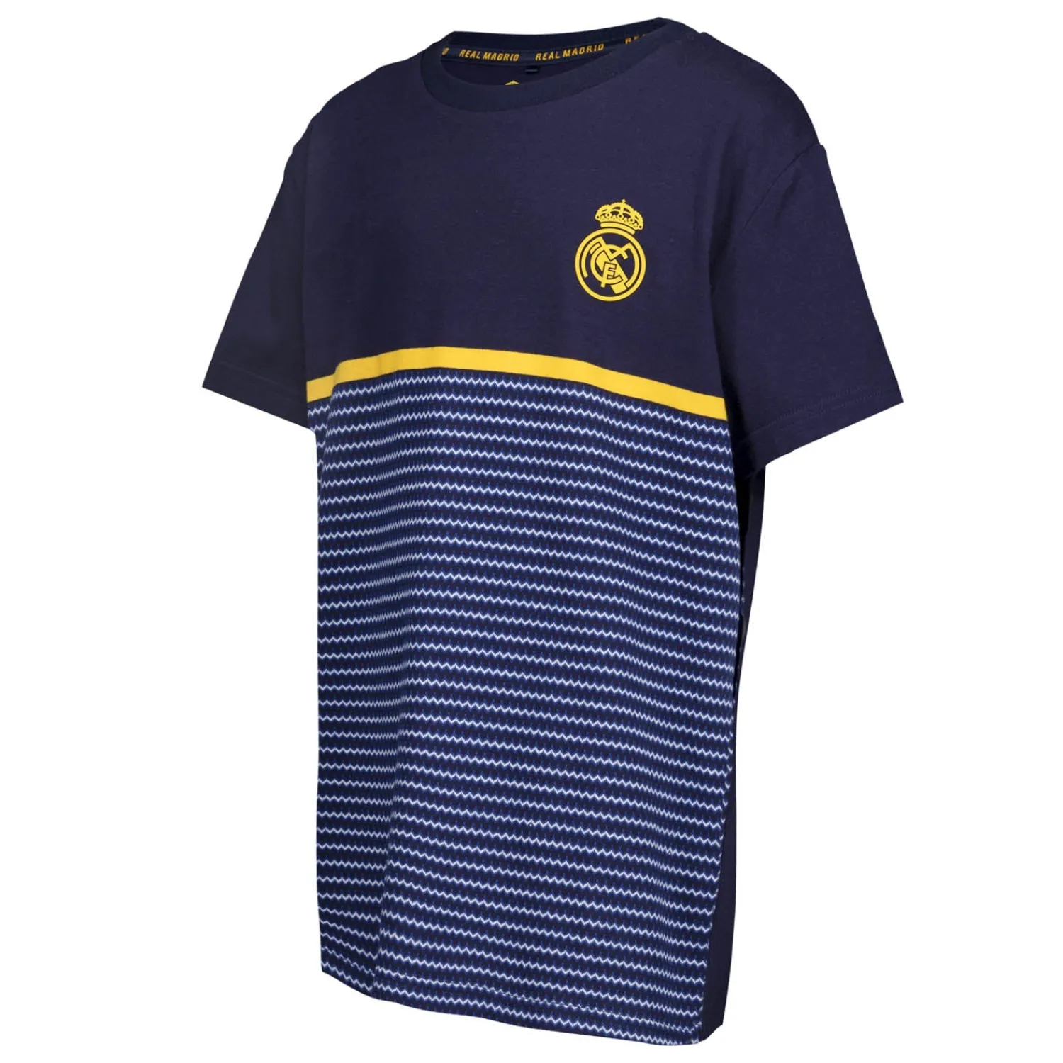 Kinder ITEX T-Shirts|Kinder T-Shirt Kids on Tour Real Madrid Horizontale Linie Blau