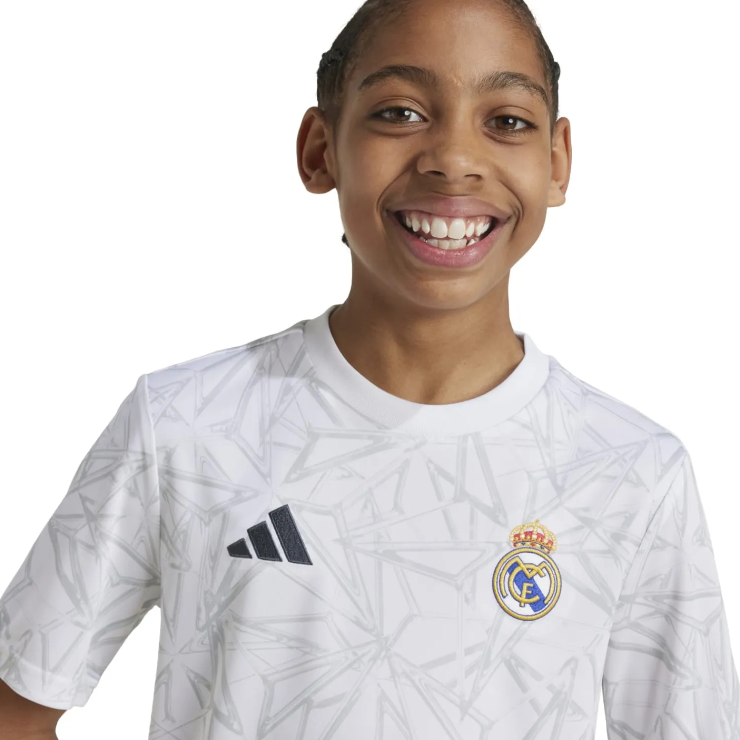 Kinder Adidas España, S.A.U T-Shirts|Kinder Warm Up Shirt 24/25 Weiß