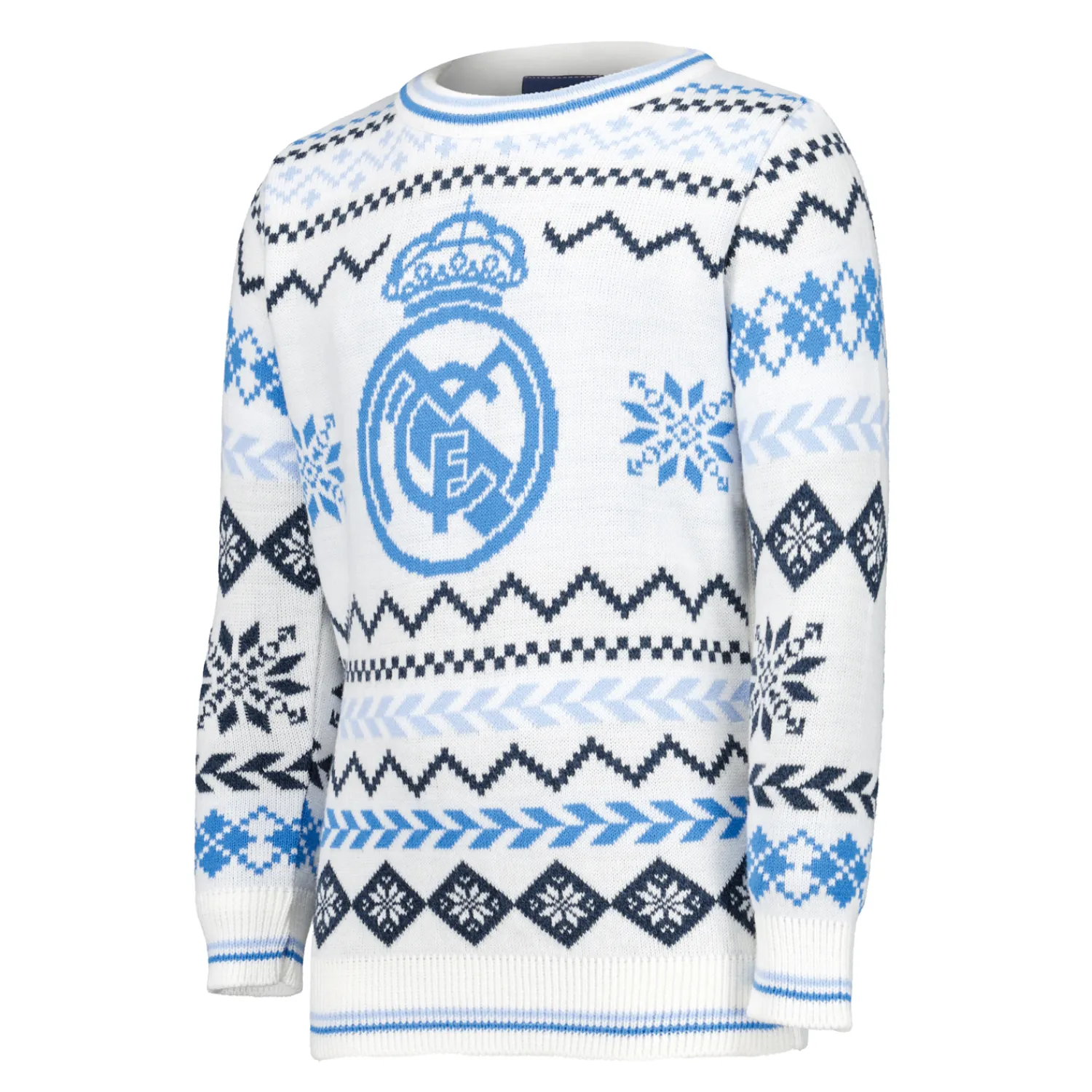 Kinder Foundry Sweatshirts|Kinder Weihnachtspulli Wappen Ice White