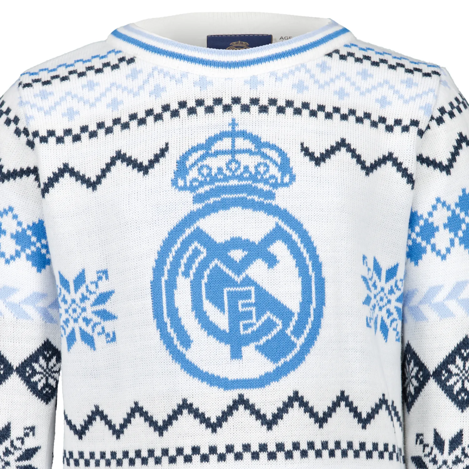 Kinder Foundry Sweatshirts|Kinder Weihnachtspulli Wappen Ice White