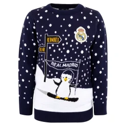 Kinder Foundry Sweatshirts|Kinder Weihnachtspullover Ski-Pinguin