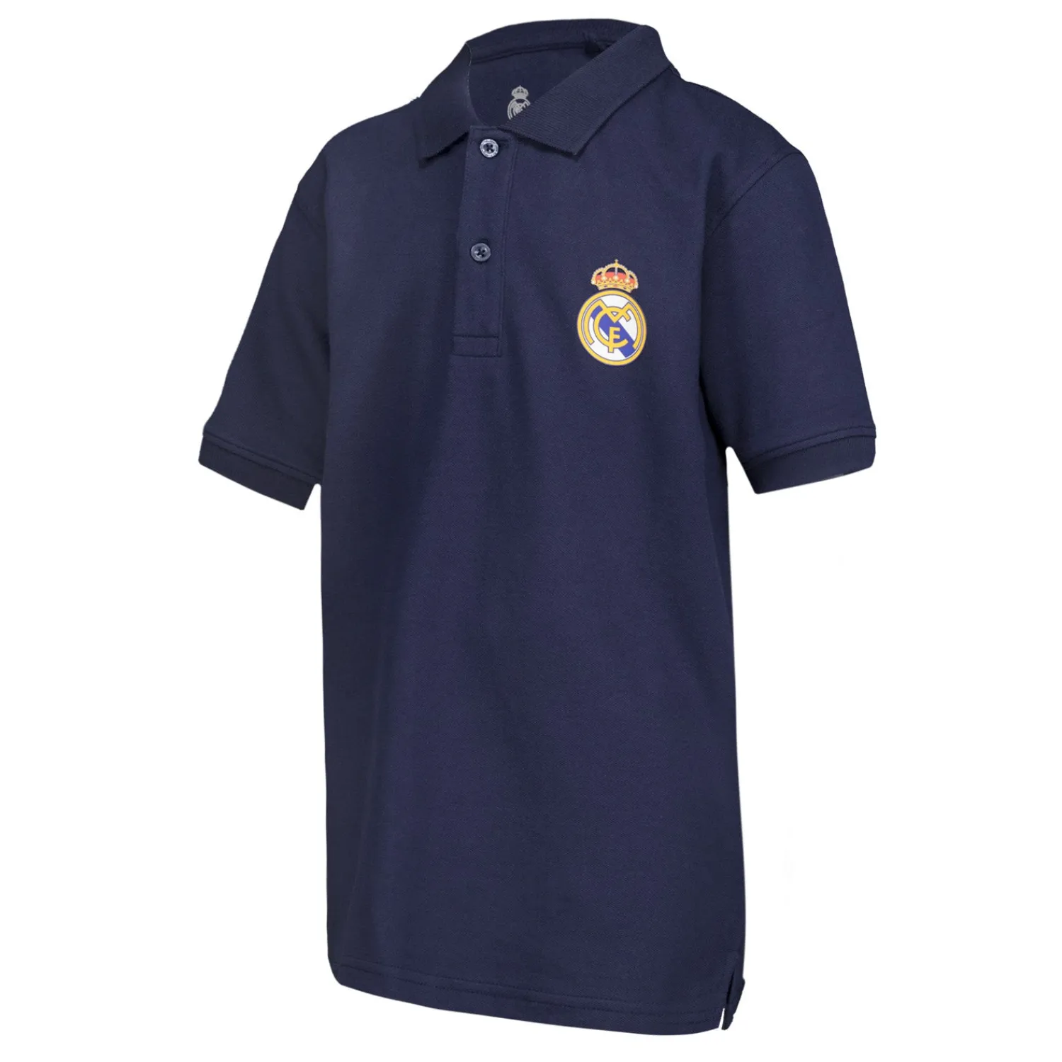 Kinder OSDM Zurück Zur Schule|Polos|Kinder-Poloshirt ECO Essentials Real Madrid Schild Farbe Blau