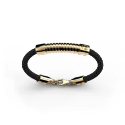 Sikno Jewellery, S.L. Schmuck|Lederarmband Gold 22cm Real Madrid