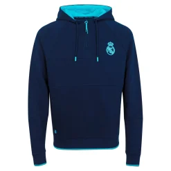 Herren Foundry Sweatshirts|Madrid Sky Herren Sweatshirt mit teilweisem Reißverschluss Blau