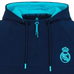 Herren Foundry Sweatshirts|Madrid Sky Herren Sweatshirt mit teilweisem Reißverschluss Blau