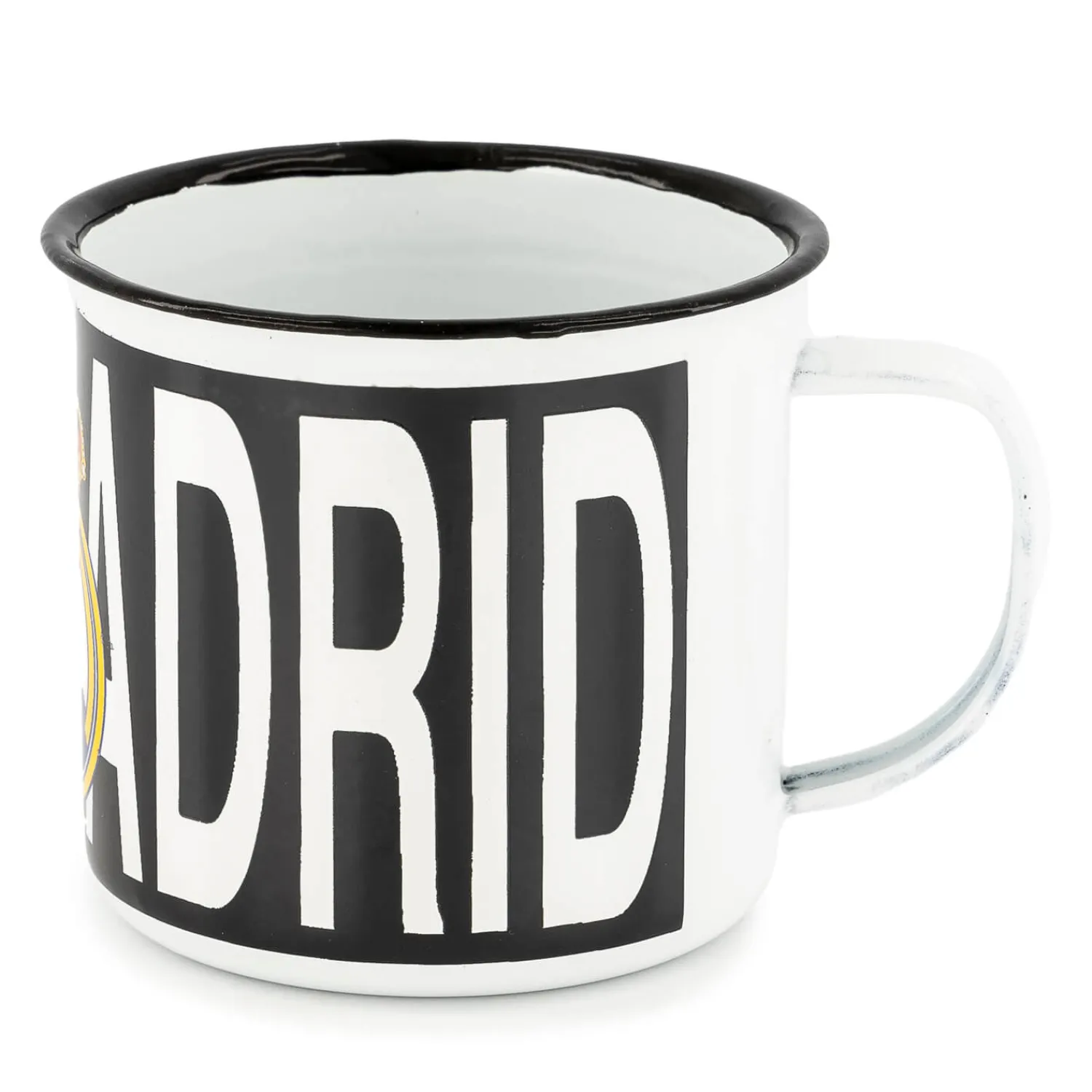 JLK Merchandising, S.L. Zum Trinken|Metalltasse Wappen 350ml Weiß