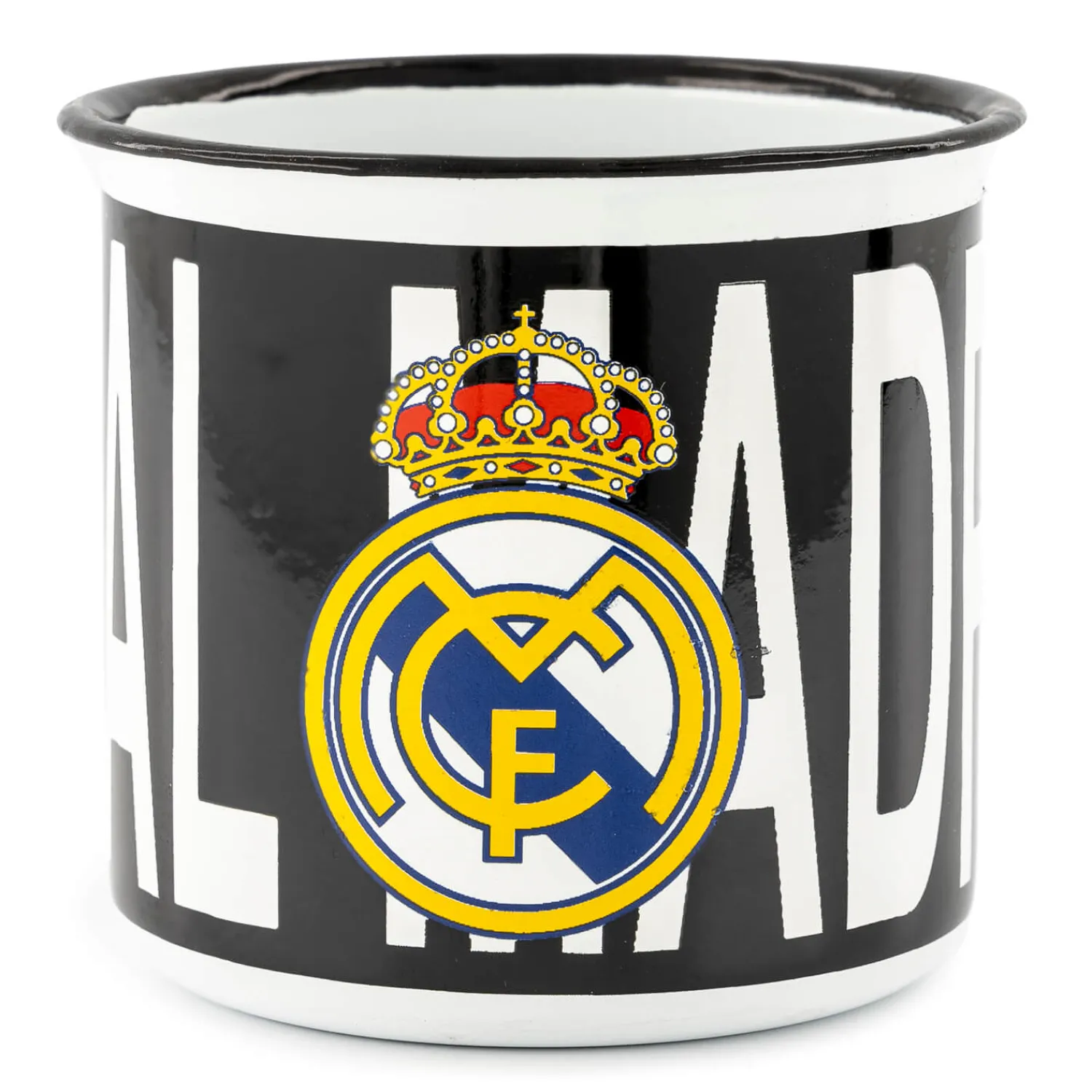 JLK Merchandising, S.L. Zum Trinken|Metalltasse Wappen 350ml Weiß