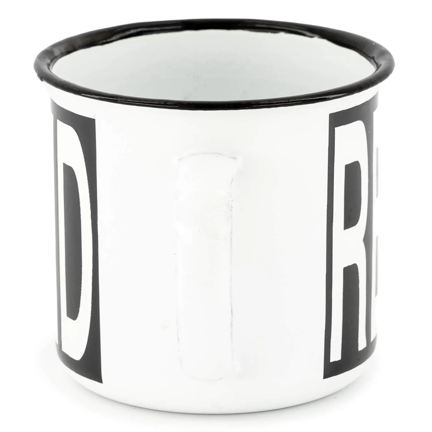 JLK Merchandising, S.L. Zum Trinken|Metalltasse Wappen 350ml Weiß