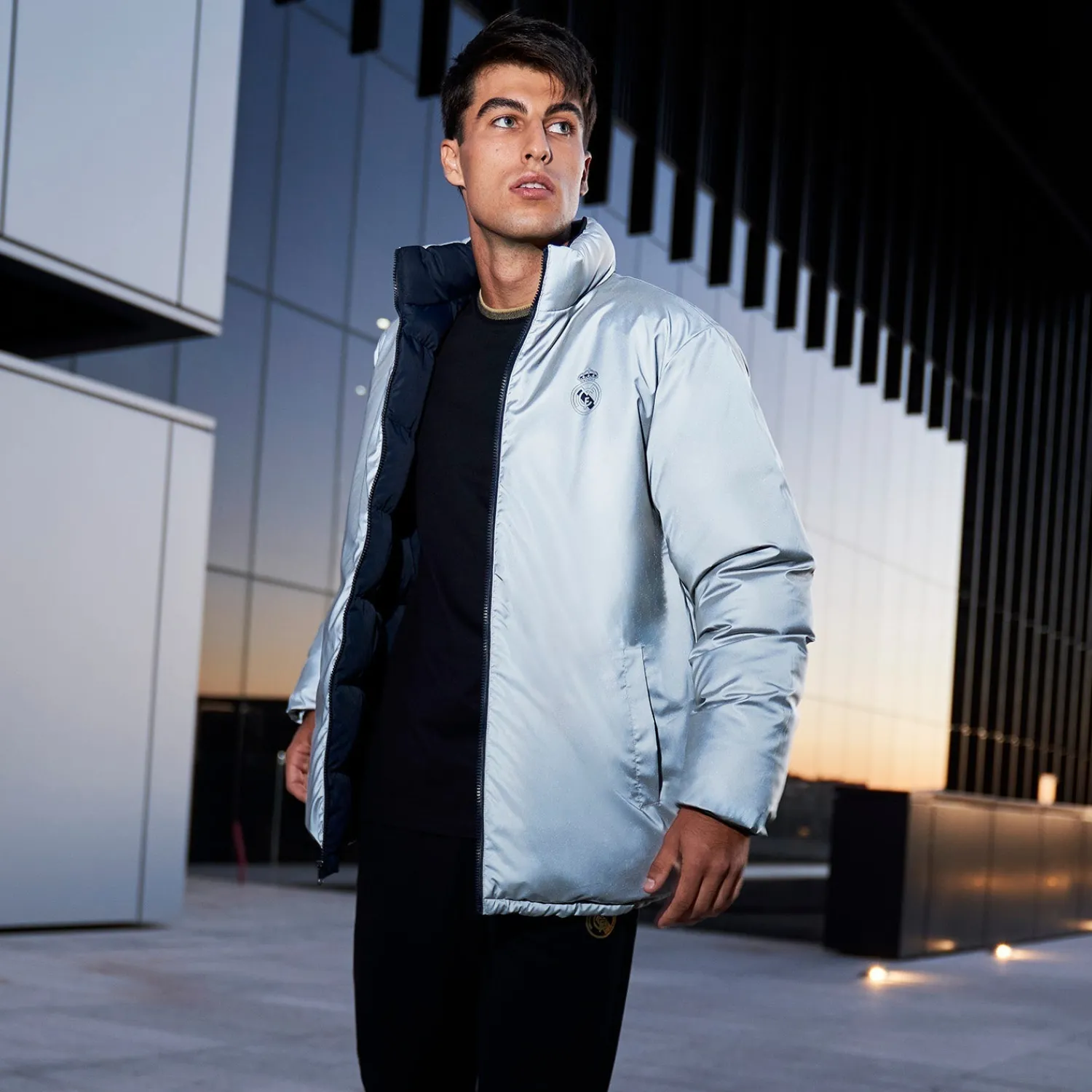 Herren MBA Solutions Jacken|Oberbekleidung Herren Steppjacke Reversible Reflektierende Oberbekleidung Herren Blau