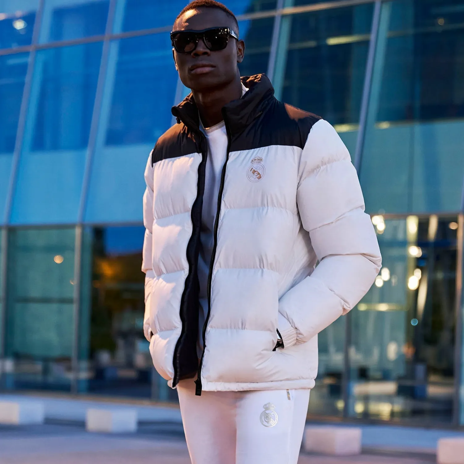 Herren MBA Solutions Jacken|Outerwear Herren Steppjacke Mountain White