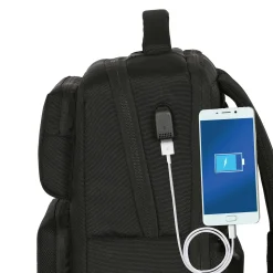 SAFTA S.A. Taschen & Reisegepäck|Zurück Zur Schule|Premium Laptop-Rucksack mit zwei Fächern Schwarz